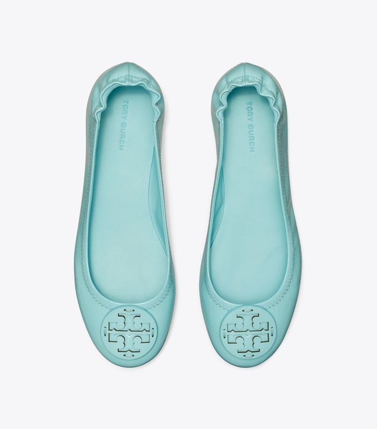 TORY BURCH MINNIE TRAVEL BALLET - Light Blue