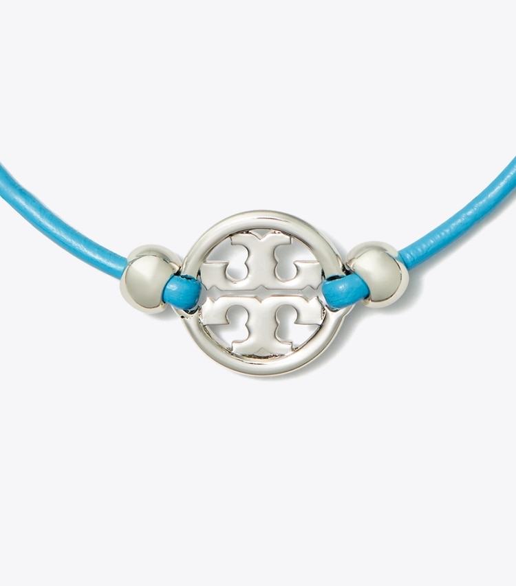 TORY BURCH MILLER SLIDER BRACELET - Tory Silver / Blue