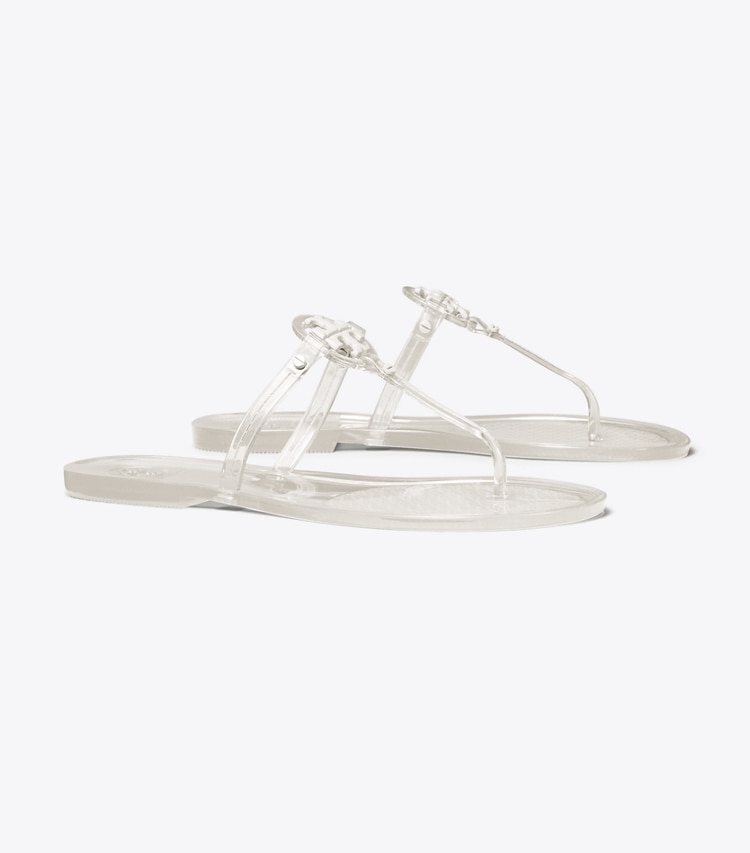 TORY BURCH MINI MILLER JELLY SANDAL - Clear - Click Image to Close