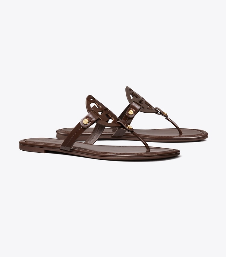 TORY BURCH MILLER PATENT SANDAL - Coconut - Click Image to Close