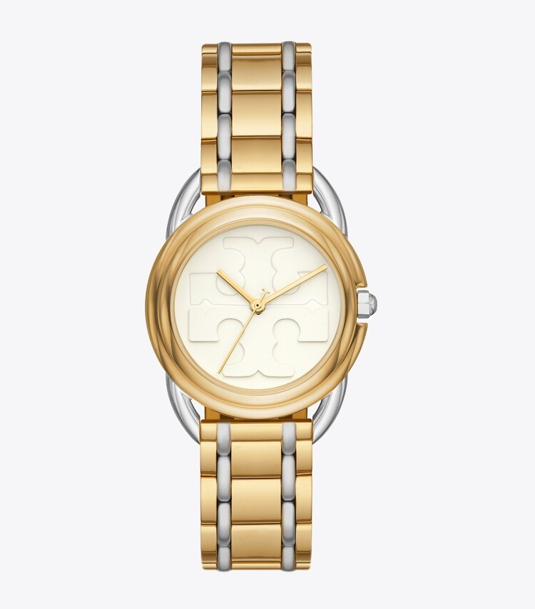 TORY BURCH MILLER WATCH TWO-TONE GOLD/STAINLESS STEEL - Gold/Silver