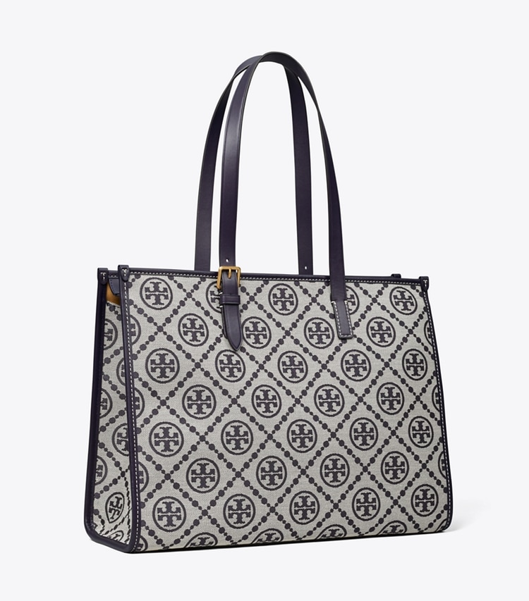 TORY BURCH T MONOGRAM TOTE - Tory Navy