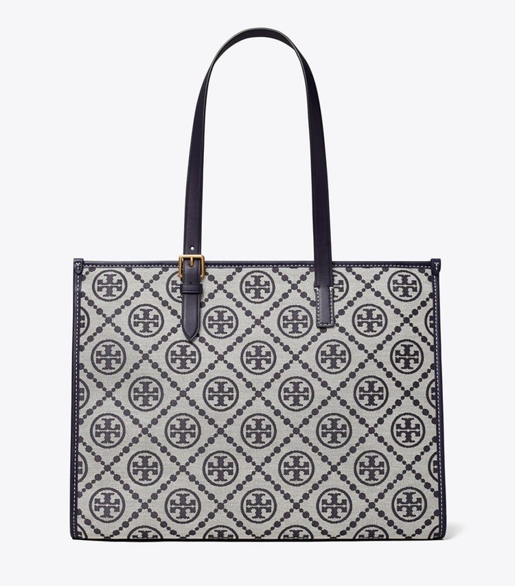 TORY BURCH T MONOGRAM TOTE - Tory Navy