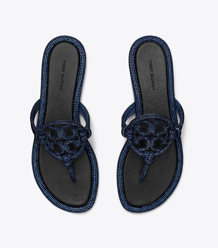 TORY BURCH MILLER PAVe KNOTTED SANDAL - Perfect Navy