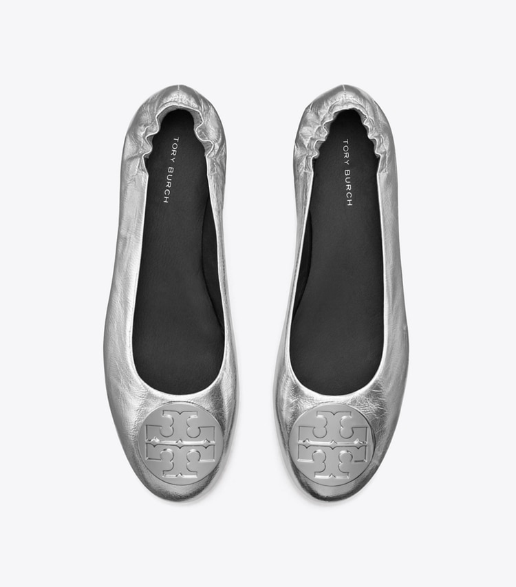 TORY BURCH CLAIRE BALLET - Silver