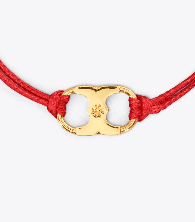 TORY BURCH EMBRACE AMBITION BRACELET - Red/Tory Gold