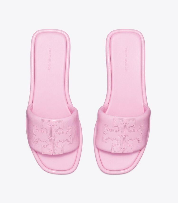 TORY BURCH DOUBLE T SPORT SLIDE - Petunia