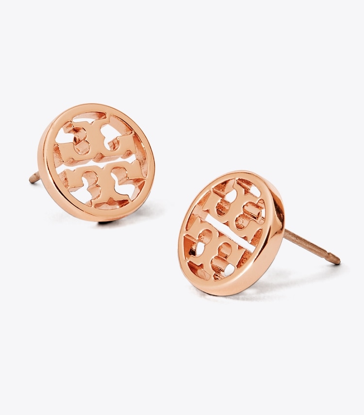 TORY BURCH MILLER STUD EARRING - Rose Gold