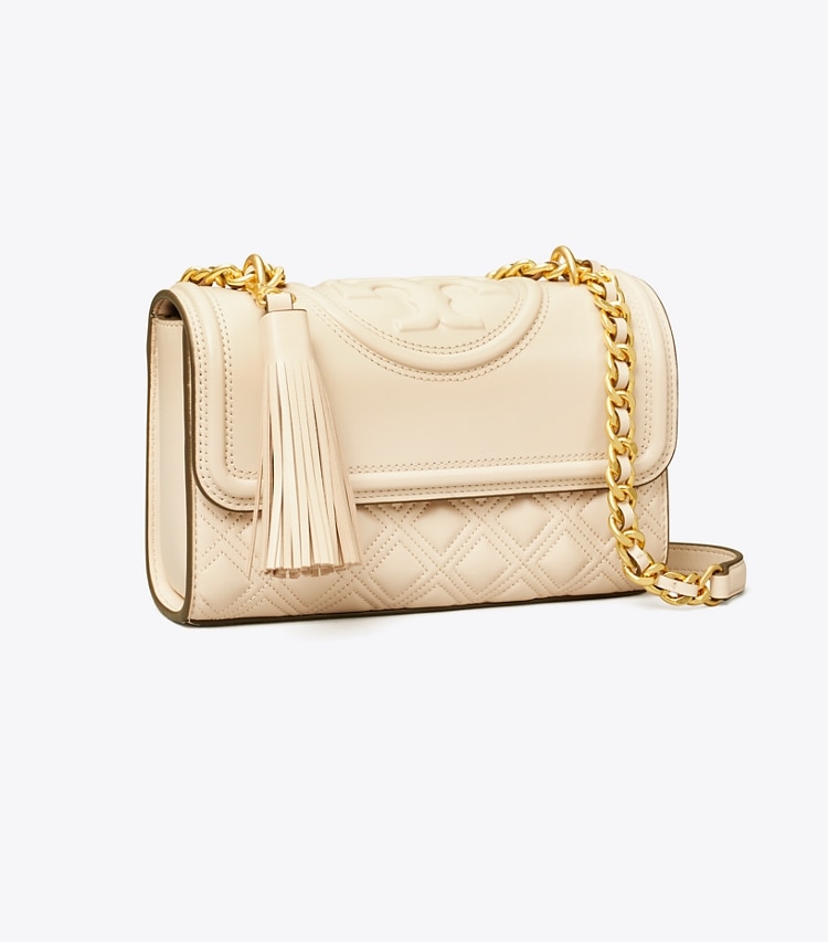 TORY BURCH SMALL FLEMING CONVERTIBLE SHOULDER BAG - New Cream - Click Image to Close