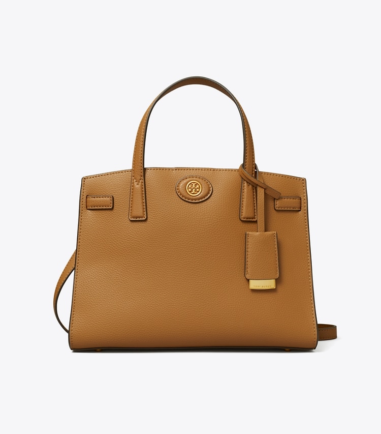 TORY BURCH SMALL ROBINSON SATCHEL - Tiger's Eye