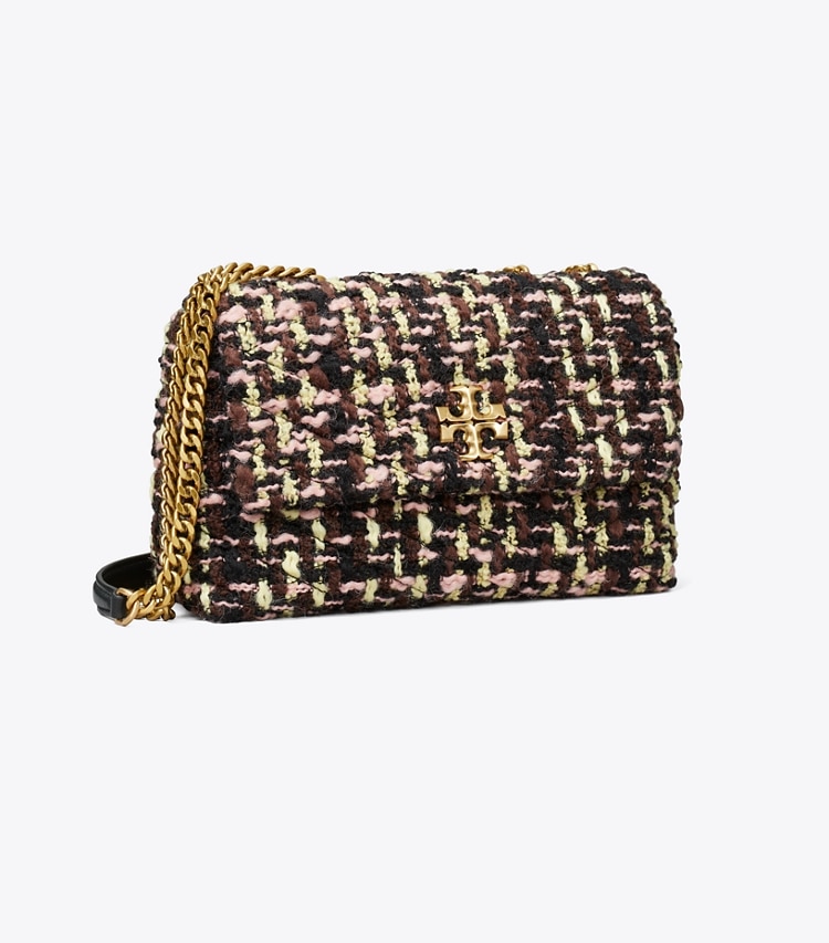 TORY BURCH SMALL KIRA TWEED CONVERTIBLE SHOULDER BAG - Multi - Click Image to Close