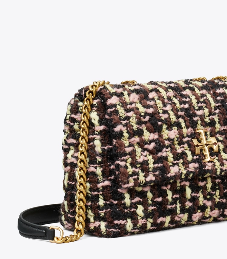 TORY BURCH SMALL KIRA TWEED CONVERTIBLE SHOULDER BAG - Multi