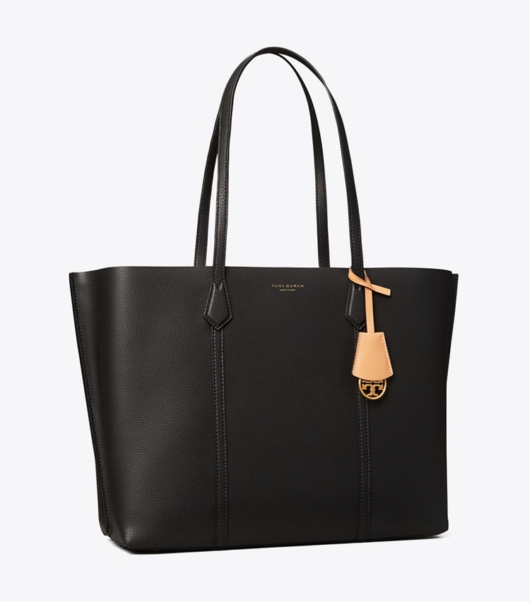 TORY BURCH PERRY TRIPLE-COMPARTMENT TOTE BAG - Black - Click Image to Close