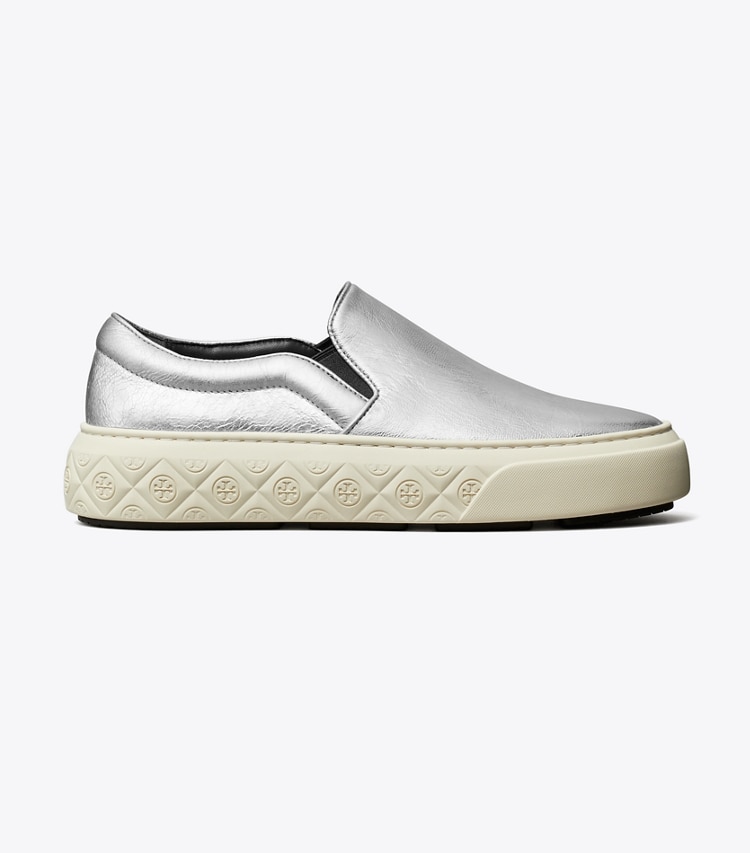 TORY BURCH LADYBUG SLIP-ON SNEAKER - Silver