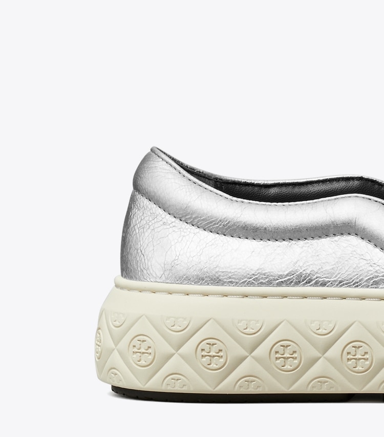 TORY BURCH LADYBUG SLIP-ON SNEAKER - Silver