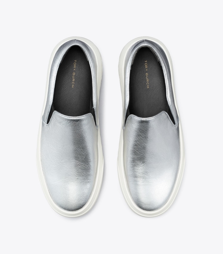 TORY BURCH LADYBUG SLIP-ON SNEAKER - Silver