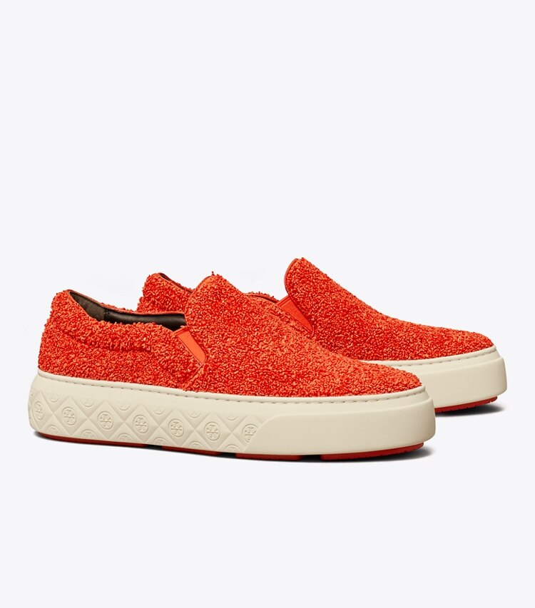 TORY BURCH LADYBUG SLIP-ON SNEAKER - Piper Red - Click Image to Close