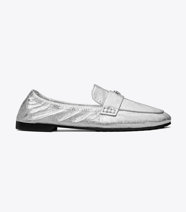 TORY BURCH BALLET LOAFER - Shiny Silver