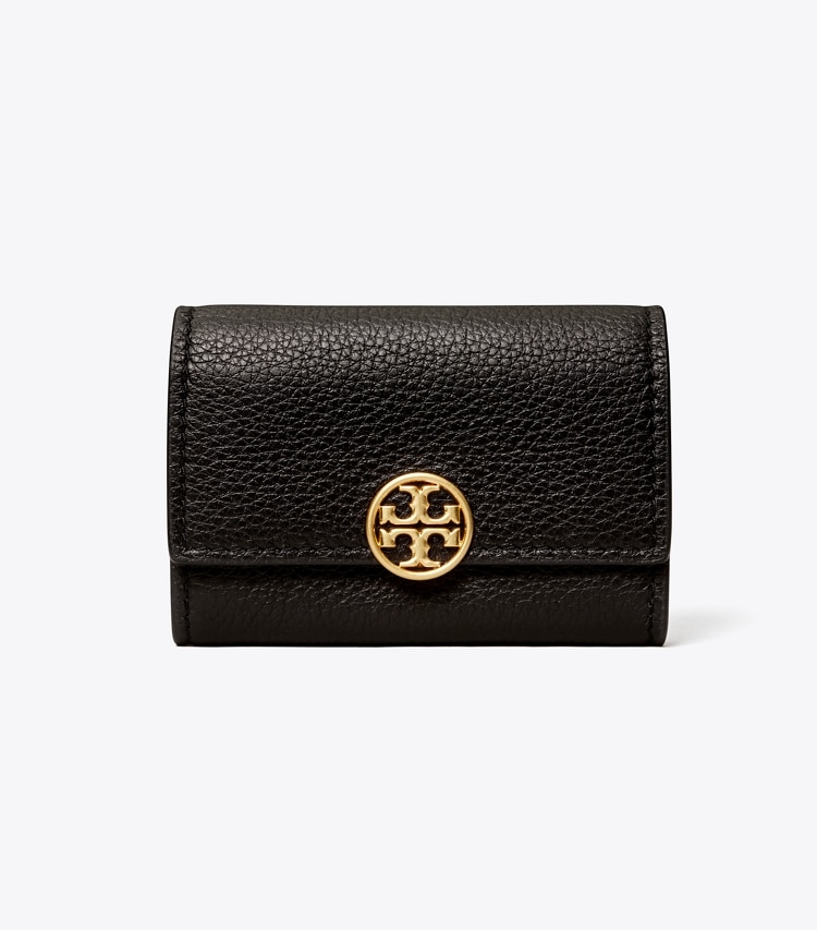 TORY BURCH MINI MILLER WALLET - Black