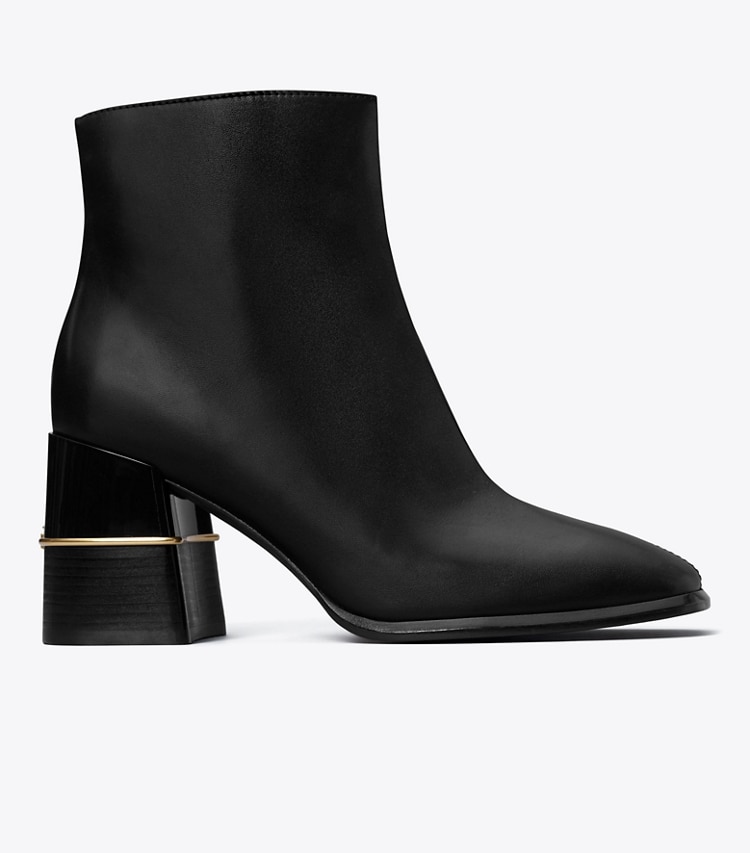 TORY BURCH LEATHER ANKLE BOOT - Perfect Black