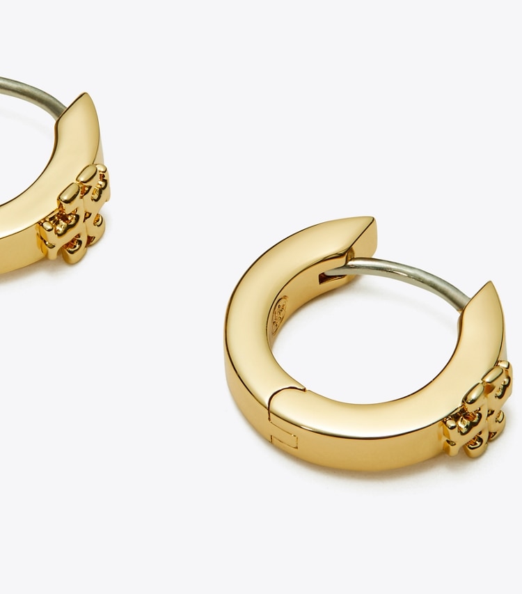 TORY BURCH KIRA HUGGIE EARRING - Tory Gold