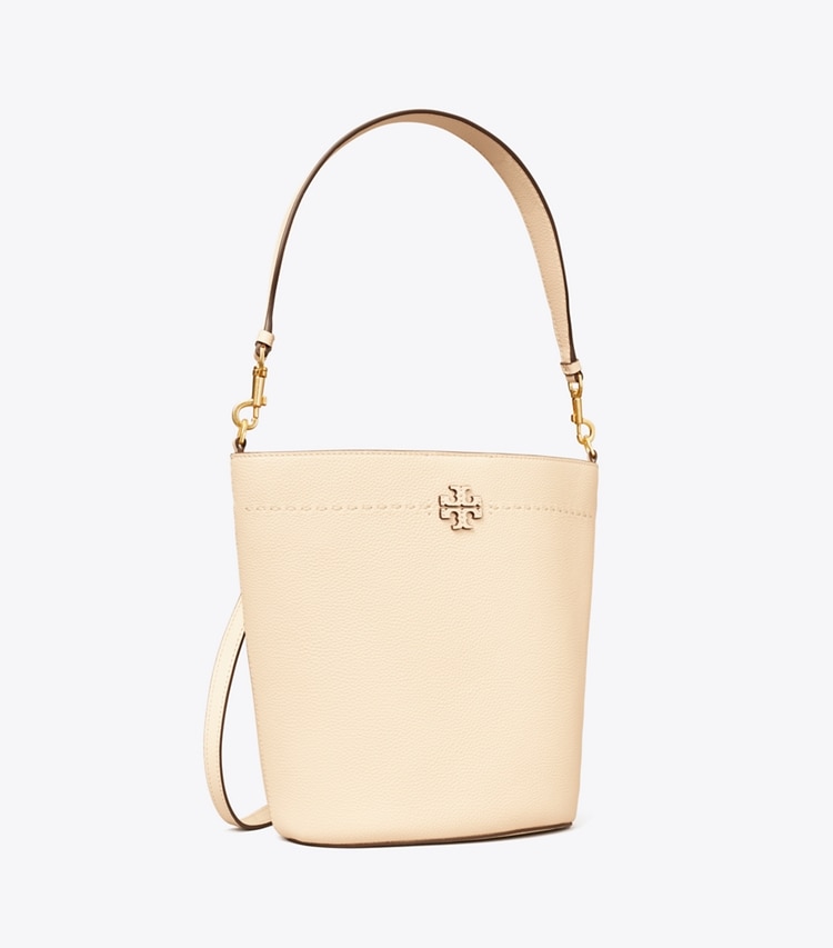 TORY BURCH MCGRAW BUCKET BAG - Brie - Click Image to Close