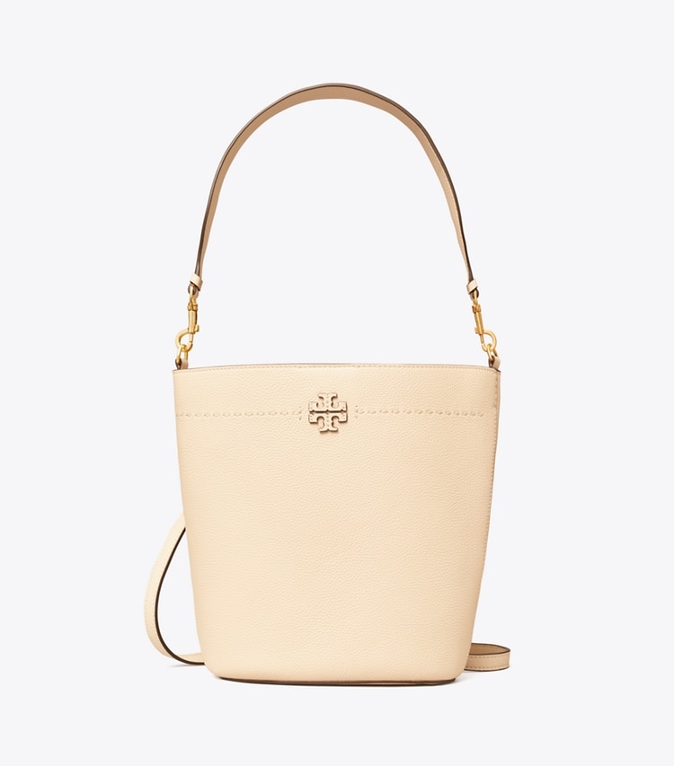 TORY BURCH MCGRAW BUCKET BAG - Brie