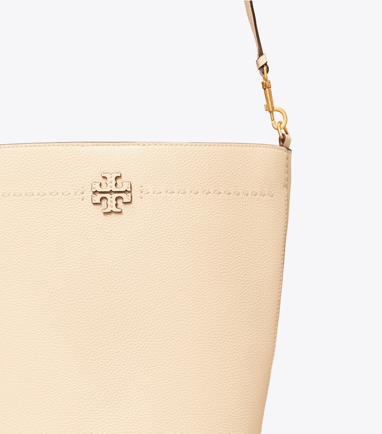 TORY BURCH MCGRAW BUCKET BAG - Brie