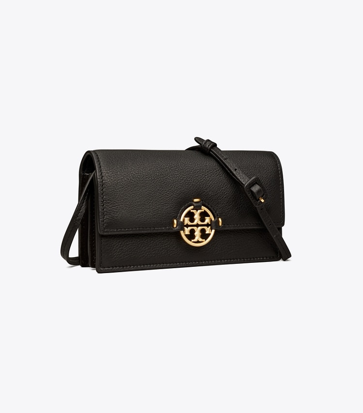 TORY BURCH MILLER WALLET CROSSBODY - Black