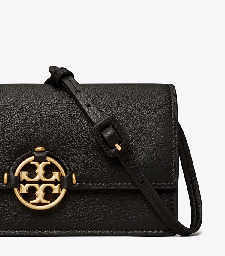 TORY BURCH MILLER WALLET CROSSBODY - Black