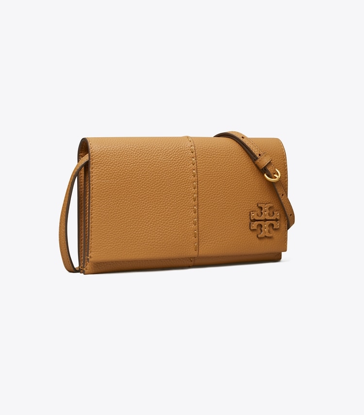 TORY BURCH MCGRAW WALLET CROSSBODY - Tiramisu - Click Image to Close