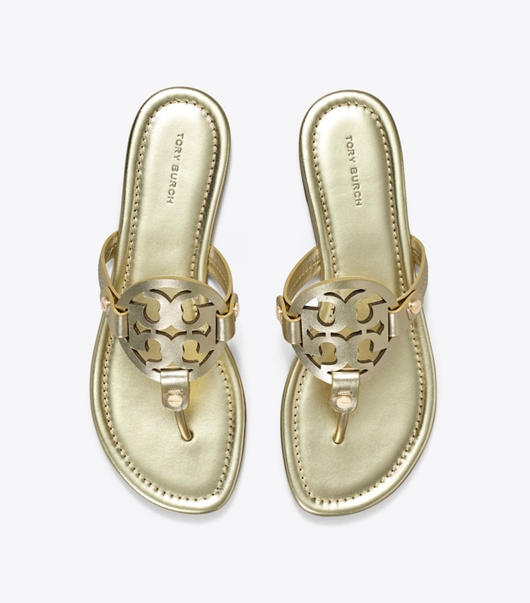 TORY BURCH MILLER METALLIC SANDAL - Spark Gold