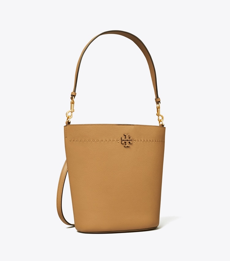 TORY BURCH MCGRAW BUCKET BAG - Tiramisu