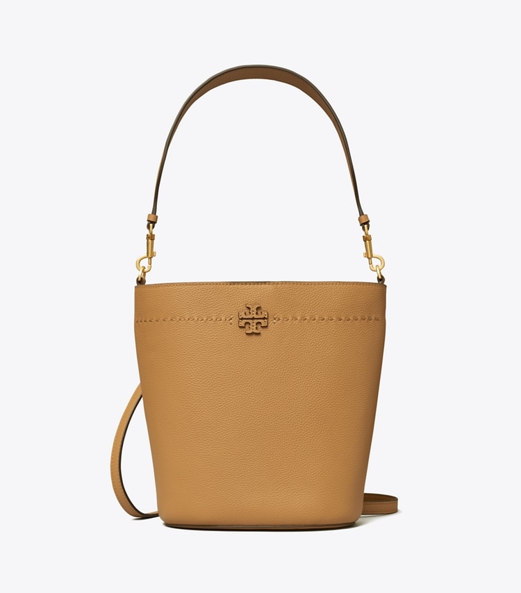 TORY BURCH MCGRAW BUCKET BAG - Tiramisu