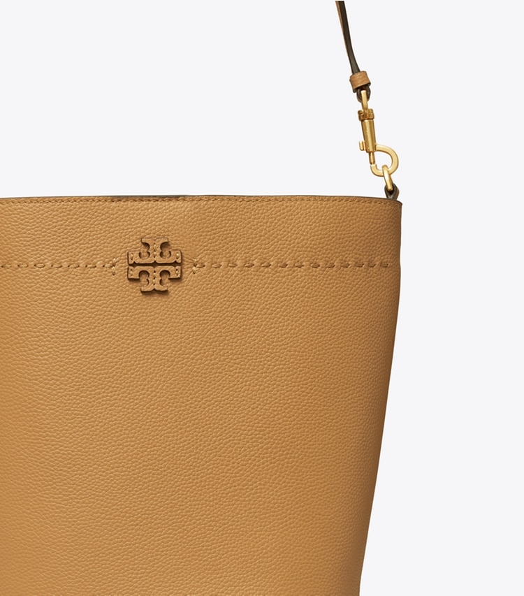 TORY BURCH MCGRAW BUCKET BAG - Tiramisu