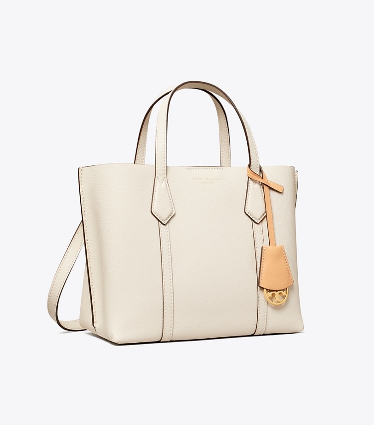 TORY BURCH SMALL PERRY TRIPLE-COMPARTMENT TOTE BAG - New Ivory - Click Image to Close