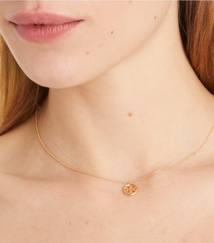 TORY BURCH MILLER PENDANT NECKLACE - Tory Gold