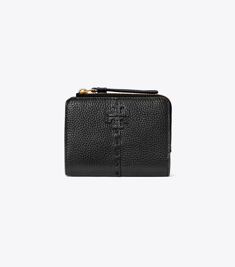 TORY BURCH MCGRAW BI-FOLD WALLET - Black