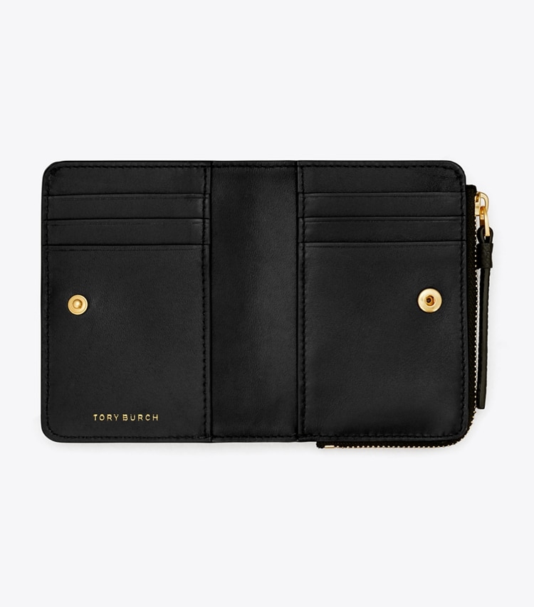 TORY BURCH MCGRAW BI-FOLD WALLET - Black