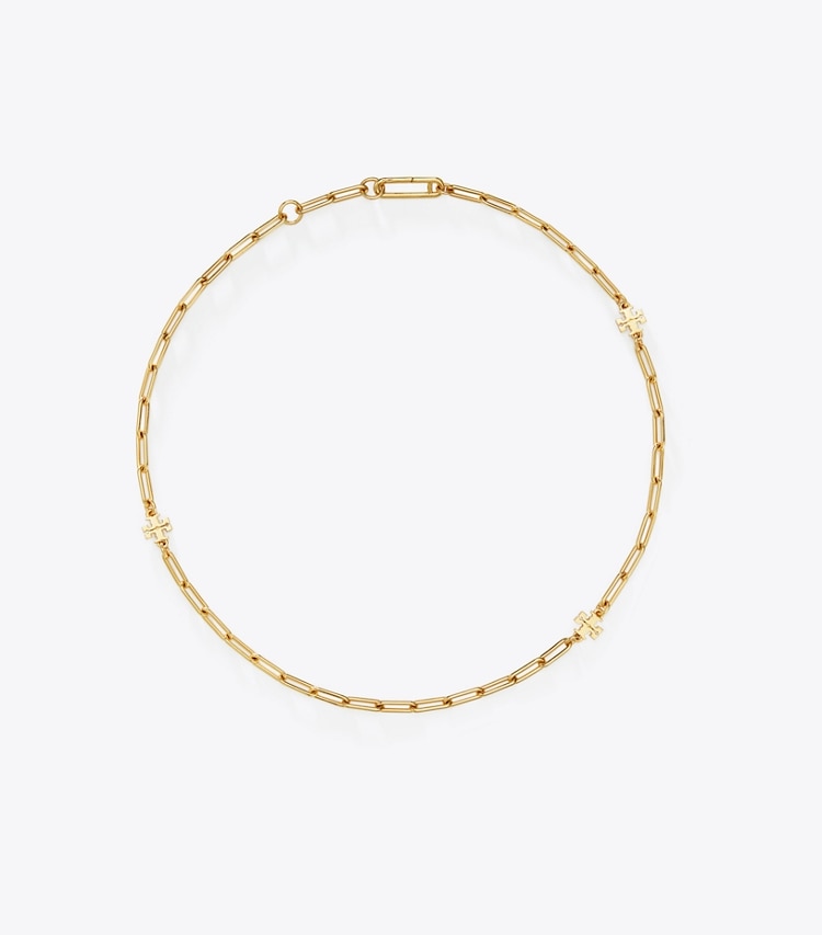 TORY BURCH GOOD LUCK CHAIN NECKLACE - Tory Gold