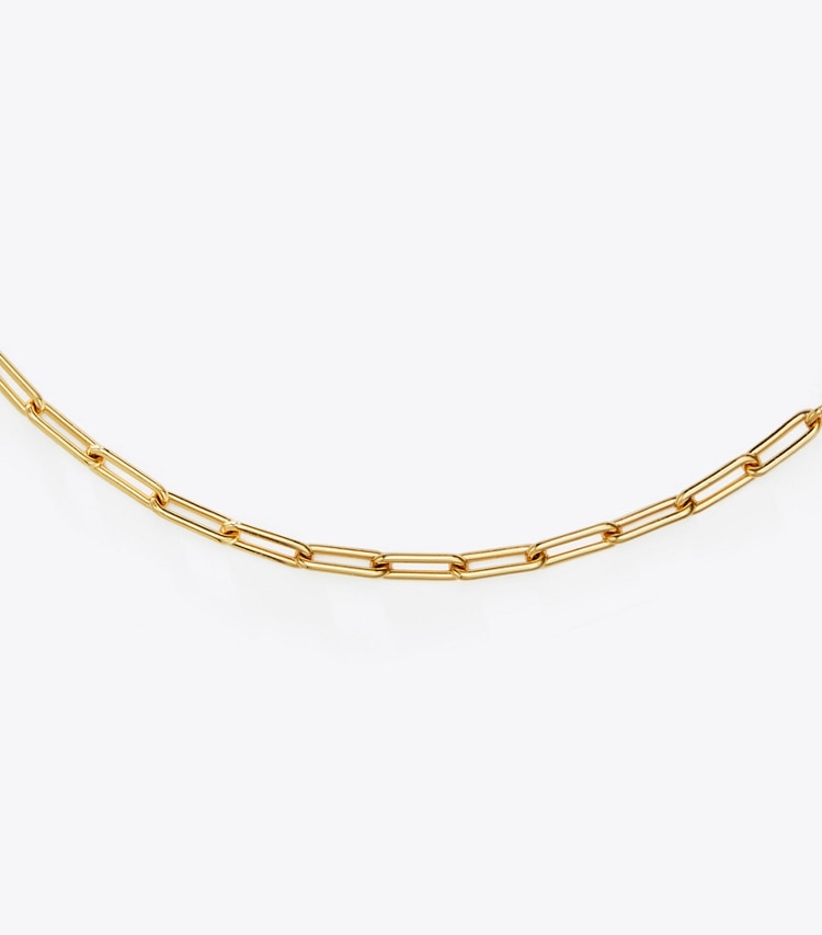 TORY BURCH GOOD LUCK CHAIN NECKLACE - Tory Gold