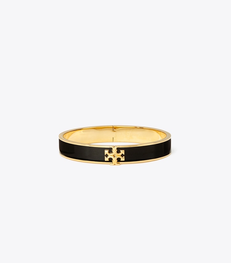 TORY BURCH KIRA ENAMEL 10MM BRACELET - Tory Gold / Black