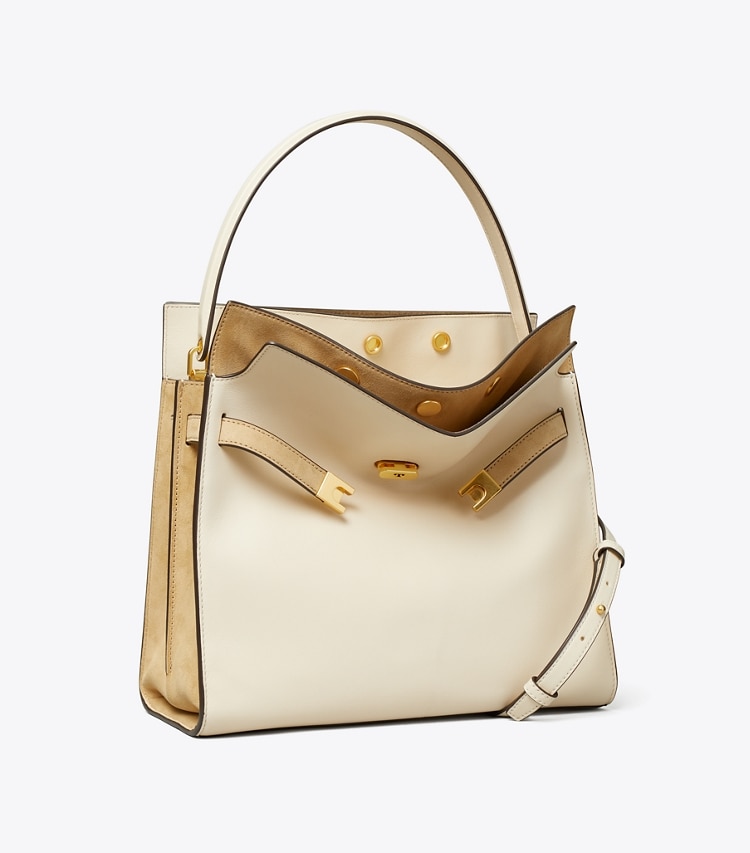 TORY BURCH LEE RADZIWILL DOUBLE BAG - New Cream