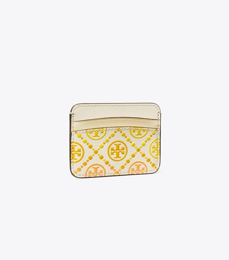 TORY BURCH T MONOGRAM DEGRADe CARD CASE - New Ivory Multi - Click Image to Close