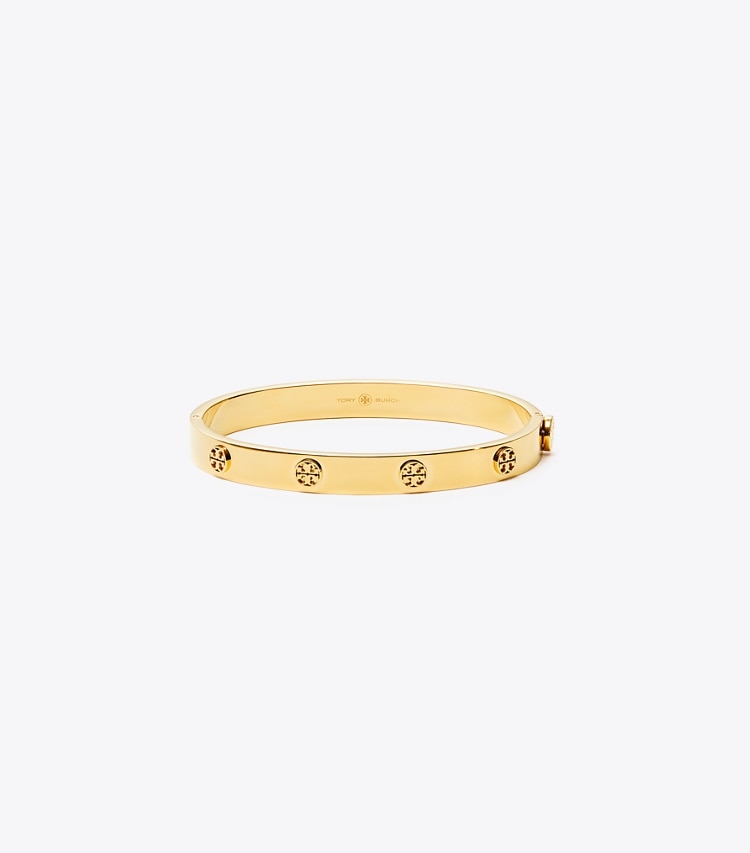 TORY BURCH MILLER STUD HINGE BRACELET, 7MM - Tory Gold - Click Image to Close