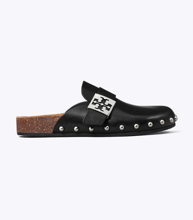 TORY BURCH MELLOW STUDDED MULE - Perfect Black