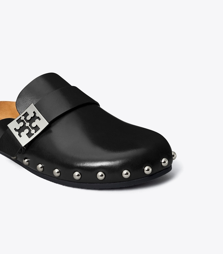 TORY BURCH MELLOW STUDDED MULE - Perfect Black