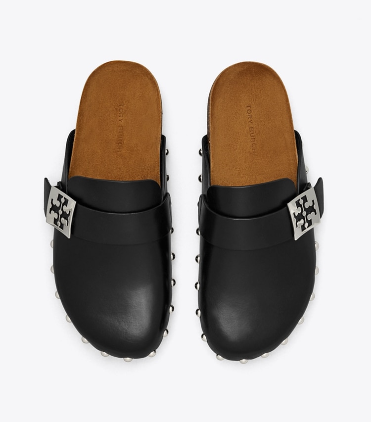 TORY BURCH MELLOW STUDDED MULE - Perfect Black