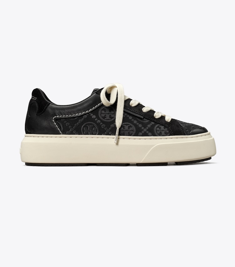 TORY BURCH T MONOGRAM LADYBUG SNEAKER - Inverted Black / Perfect Black