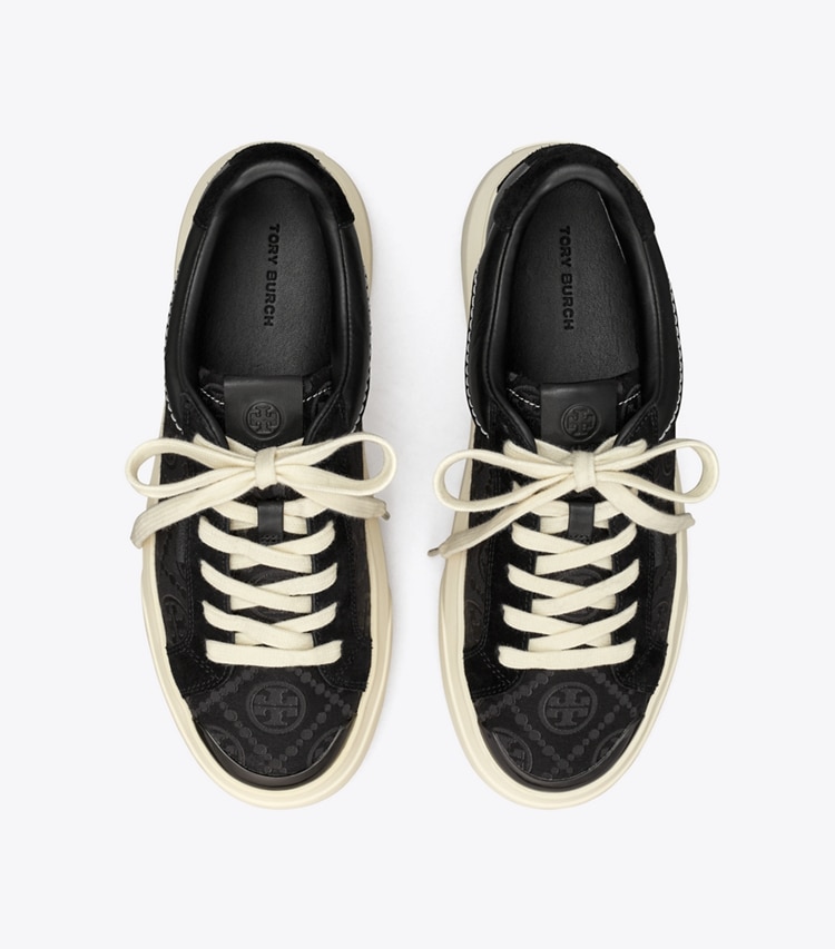 TORY BURCH T MONOGRAM LADYBUG SNEAKER - Inverted Black / Perfect Black